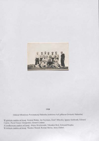 zdjęcie okładki Oddział Młodzieży Powstańczej Halemba (niektórzy byli piłkarze Gwiazdy)