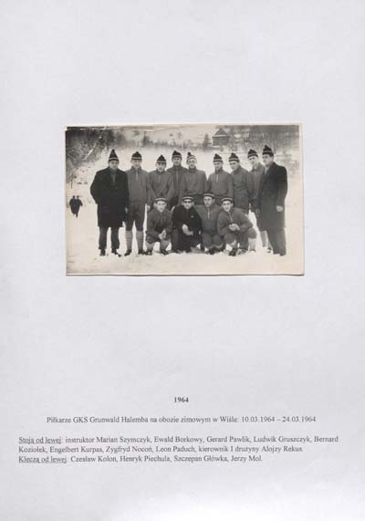 zdjęcie okładki Piłkarze GKS Grunwald Halemba na obozie zimowym w Wiśle: 10.03.1964 – 24.03.1964