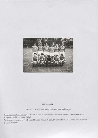 zdjęcie okładki I drużyna GKS Grunwald Ruda Śląska na boisku głównym