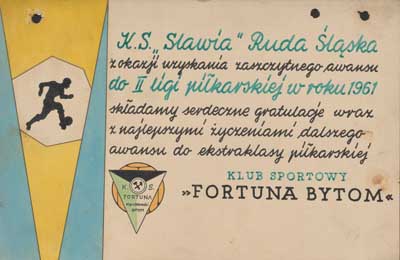 zdjęcie okładki Gratulacje KS Fortuna Bytom dla KS Slavia