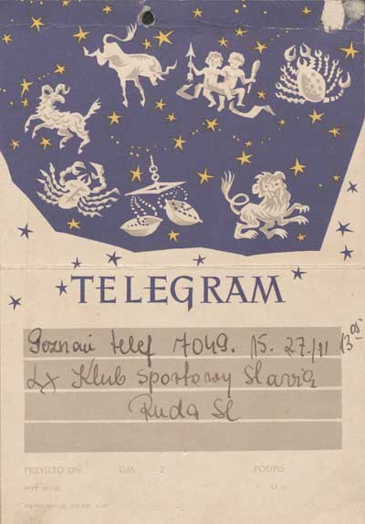 zdjęcie okładki Telegram Warty Poznań z gratulacjami dla KS Slavia