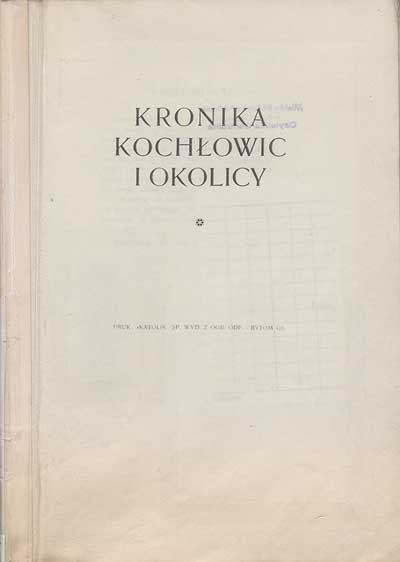 zdjęcie okładki Kronika Kochłowic i okolicy