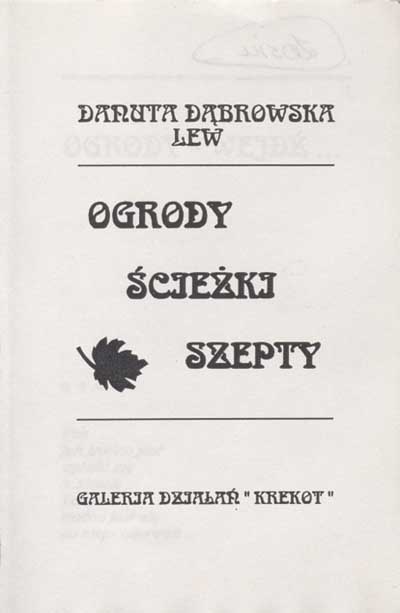 zdjęcie okładki Ogrody, ścieżki, szepty