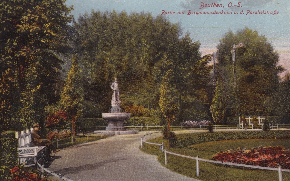 zdjęcie okładki Bytom - Partie mit Bergmannsdenkmal a. d. Parallelstraße