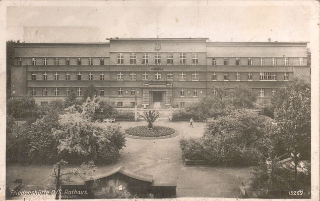 zdjęcie okładki Friedenshütte O./S. Rathaus [pocztówka]