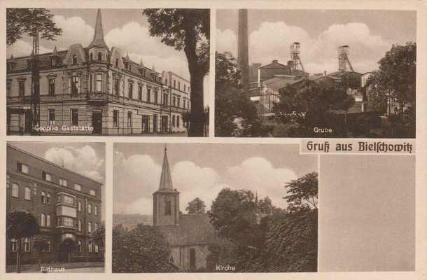 zdjęcie okładki Gruss aus Bielschowitz [pocztówka]
