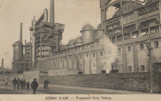 zdjęcie okładki Górny Śląsk - fragment Huty Pokoju [pocztówka]
